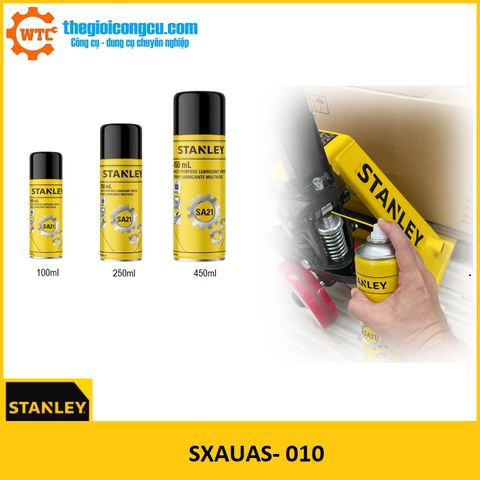 Bình xịt chống rỉ sét và bôi trơn 250ml Stanley SA21 SXAUAS-010