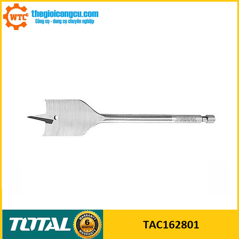 Mũi khoan gỗ đầu dẹp 28mm Total TAC162801