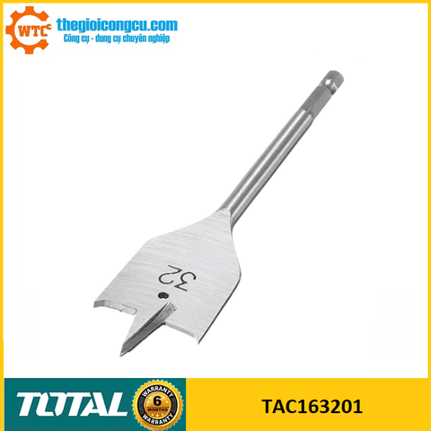 Mũi khoan gỗ đầu dẹp 32mm Total TAC163201