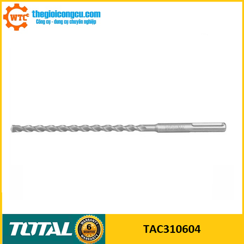 Mũi khoan bê tông chuôi gài 6x260mm Total TAC310604