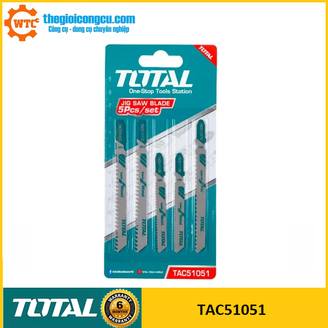 Bộ lưỡi cưa lọng 5 chi tiết Total TAC51051