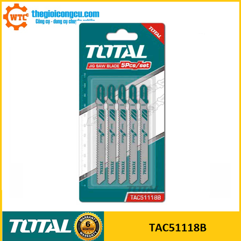 Bộ lưỡi cưa sắt 5 chi tiết Total TAC51118B