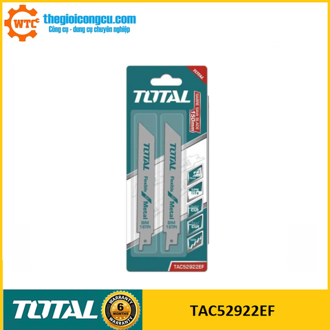 Lưỡi cưa kim loại cho máy cưa kiếm 150mm Total TAC52922EF