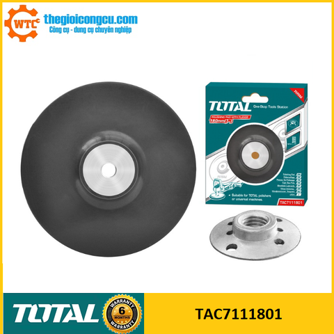 180mm Đĩa cao su đánh bóng Total TAC7111801