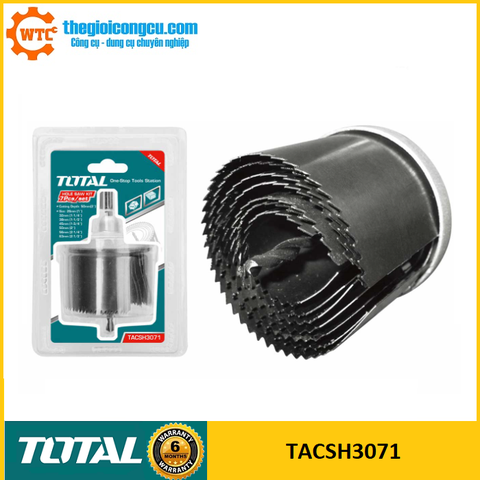 Bộ mũi khoét lỗ gỗ 7 chi tiết Total TACSH3071