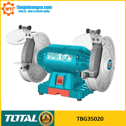 Máy mài để bàn 2 đá 350W Total TBG35020