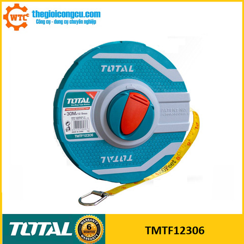 Thước dây sợi thủy tinh 30mx12.5mm Total TMTF12306