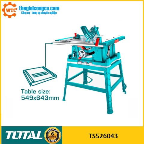 Máy cưa gỗ bàn 254mm 2600W Total TS526043