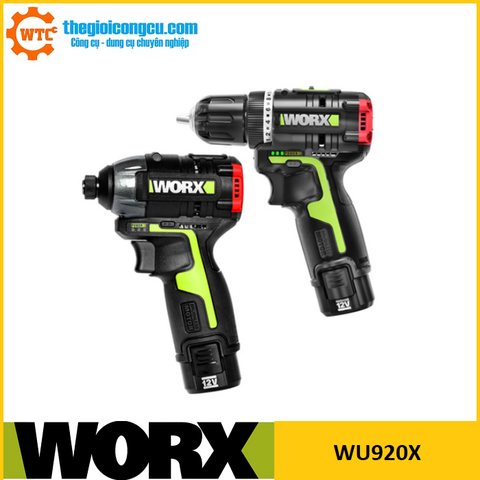 Combo máy khoan và máy vặn vít 12V Worx WU920X