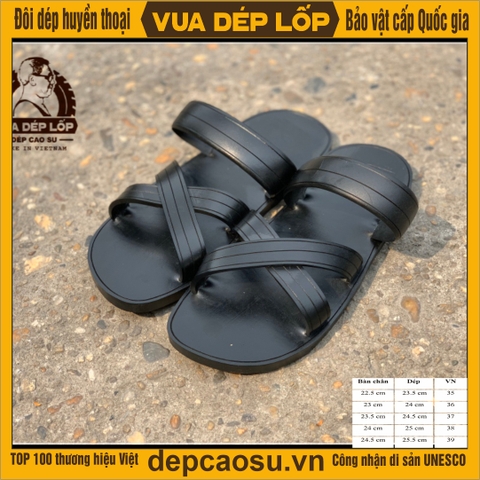 Dép cao su 3 quai chéo
