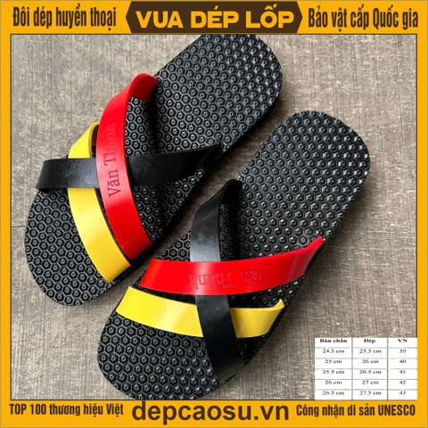 Dòng Dép 3quai màu cờ sắc áo đế chống trơn, cao 3cm, êm, nhẹ và thoải mái