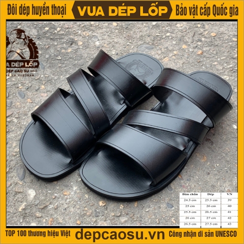 Dép đế cao 2.5cm 3 quai chéo