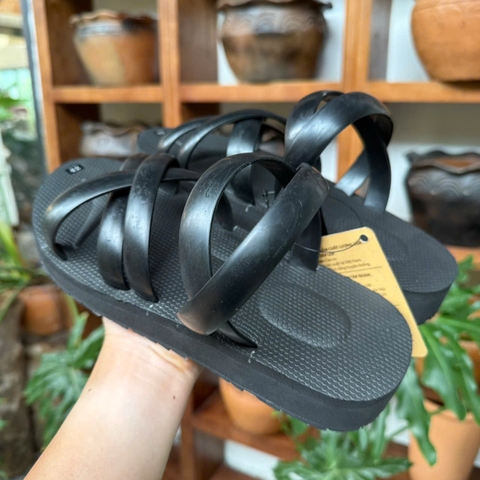 Dép cao su 5 quai đế công nghệ mới (êm, nhẹ, thoải mái 2.5cm), thủ công của Vua dép lốp Phạm Quang Xuân