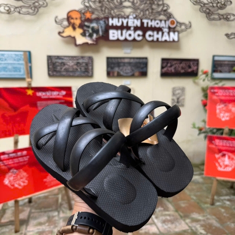 Dép cao su 4 quai đế công nghệ mới (êm, nhẹ, thoải mái 2.5cm), thủ công của Vua dép lốp Phạm Quang Xuân