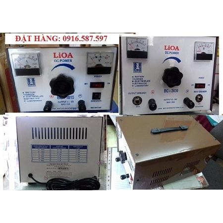 BẢNG BÁO GIÁ MÁY NẠP ẮC QUY LIOA BC 1815 BC 1830 BC 3630 BC 3050