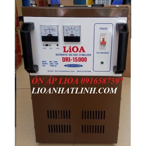 ổn áp lioa 15kva 2 pha lửa hàng chuẩn khắc phục điện quá yếu
