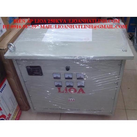 BIẾN ÁP LIOA 250KVA 380V/220V-200V| BIẾN ÁP 252M2YH5YT
