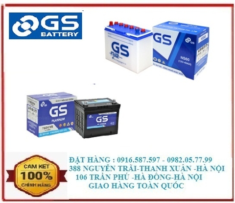 Đại lý ăc quy ô tô GS | ăc quy ô tô GS chính hãng