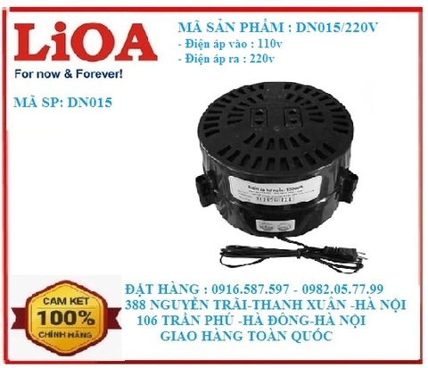 biến áp đổi nguồn tăng áp vào 110v ra 220v 1.5kva| biến áp đổi điện vào 110v ra 220v dn015