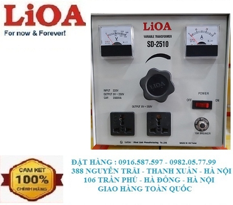 BIẾN ÁP VÔ CẤP SD-2510 | MÁY TĂNG GIẢM ĐIỆN 10A