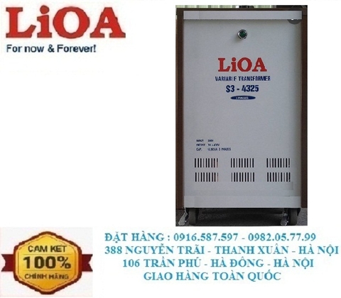 BIẾN ÁP VÔ CẤP S3-4325 | MÁY BIẾN ÁP 3PHA TĂNG GIẢM ĐIỆN 16KW