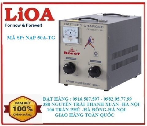 Nạp ăc quy robot 50A tăng giảm , sạc ăc quy 50A robot