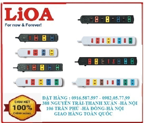 bảng giá ổ cắm lioa 2 chấu có bảo vệ quá tải bằng cb