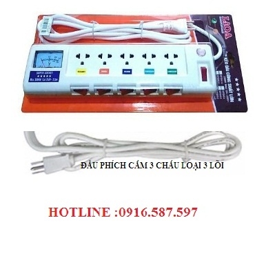 Ổ cắm lioa 5ofssa2.5-3/ổ cắm công suất lớn 3 lõi 15a-3300w/ổ cắm 5ofssa2.5-3