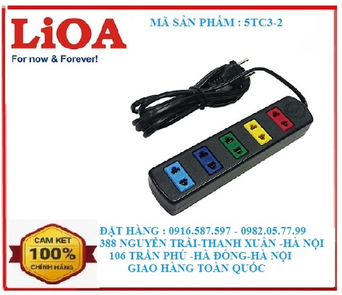 ổ cắm lioa 5tc3-2/ổ cắm kéo dài 1000w 5tc3-2
