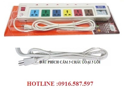 Ổ cắm lioa công suất lớn 6ofssa2.5-3/ổ cắm 3300w-15a/ổ cắm 3 lõi 6ofssa2.5-3