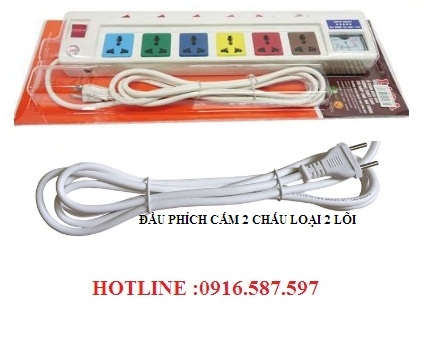 Ổ cắm lioa 6ofssv2.5-2/ổ cắm công suất lớn 3300w-15a 6ofssv2.5-2/ổ cắm 02 lõi công suất lớn 15a