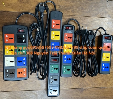 Ổ CẮM LIOA 3D32N - Ổ CẮM 3 Ổ ĐA NĂNG DÂY 3M- Ổ CẮM 3 LỖ ĐA NĂNG DÀI 3M