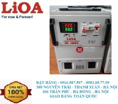 ỔN ÁP LIOA DRI 10000II -10KVA ĐỜI MỚI NHẤT DẢI 90V-250V