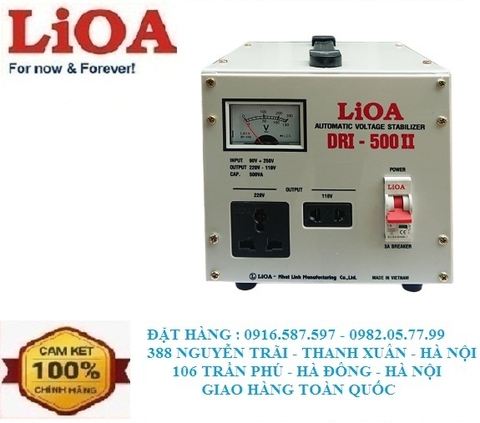 ỔN ÁP LIOA DRI - 500II | BÁO GIÁ LIOA 0.5KW -90V