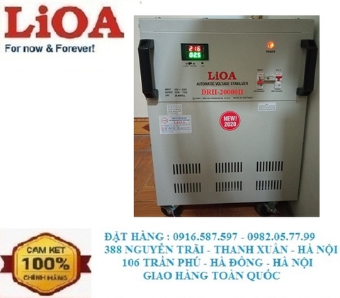 ỔN ÁP LIOA 1 PHA 20KVA MÃ DRII 20000II DẢI 50V-250V/220V-110V