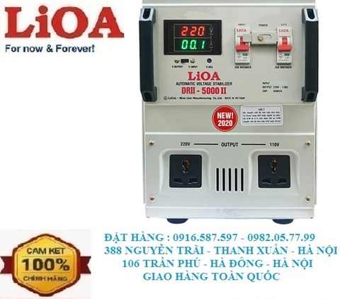 ỔN ÁP LIOA DRII 5000II DẢI RỘNG 50V-250V DÙNG CHO GIA ĐÌNH