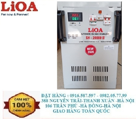 ỔN ÁP LIOA SH20000II CÔNG SUẤT 20KVA 150V-250V