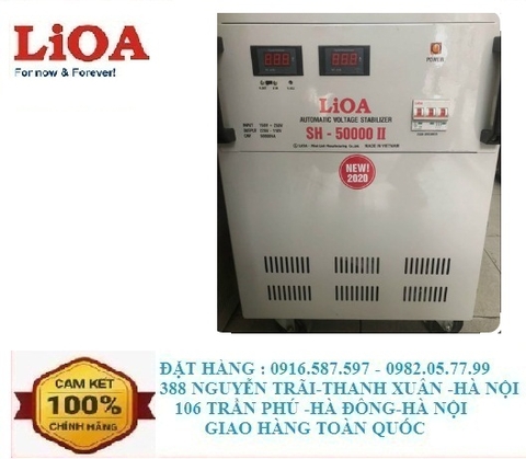 ỔN AP LIOA 50KW 1 PHA MÃ SH 50000II DẢI 150V-250V