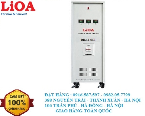 ỔN ÁP LIOA 3 PHA 15KVA MÃ DR3-15KII | ỔN ÁP 3 PHA 380V/200V/220V 15KW