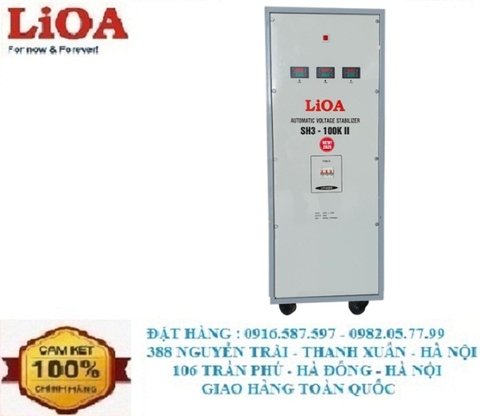 ỔN ÁP LIOA 100KVA 3 PHA 380V MÃ SẢN PHẨM SH3-100KII