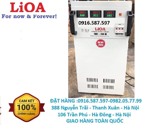 LIOA 15KVA 3PHA 380v/ 200V-380V | ỔN ÁP LIOA SH3-15KII 3 PHA