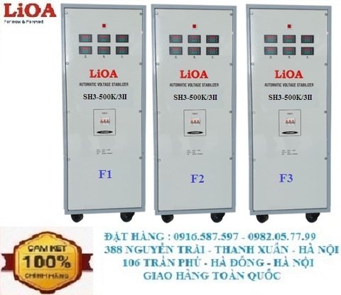 ỔN ÁP LIOA 3 PHA 500KVA  | SH3-500K/3II 380V