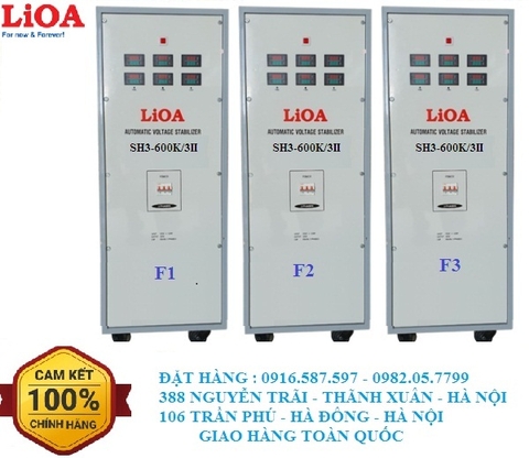 ỔN ÁP LIOA 3 PHA 600KVA | SH3 600K/3II 380V