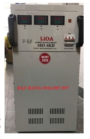 ỔN ÁP LIOA 3 PHA MÃ SH3-6KII - LIOA 6KVA 200V-380V