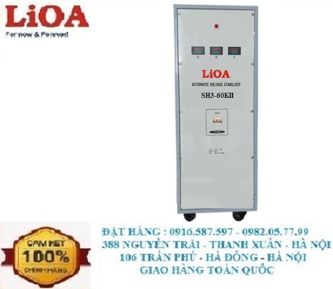 ỔN ÁP LIOA 60KVA 3 PHA 380V MÃ SẢN PHẨM SH3-60KII