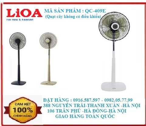 Quạt cây lioa không có điều khiển QC-409E| Quạt cây lioa QC-409E