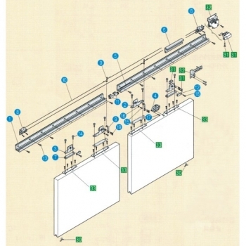 Ray trượt DAIKEN HCS-XW40A