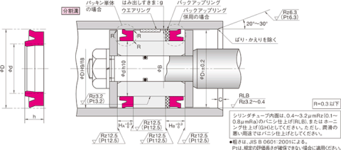 Piston seal ODI