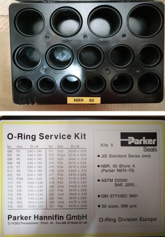 Hộp O-ring Parker NBR90