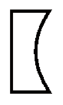 Back up ring (curve face) for metric groove C663